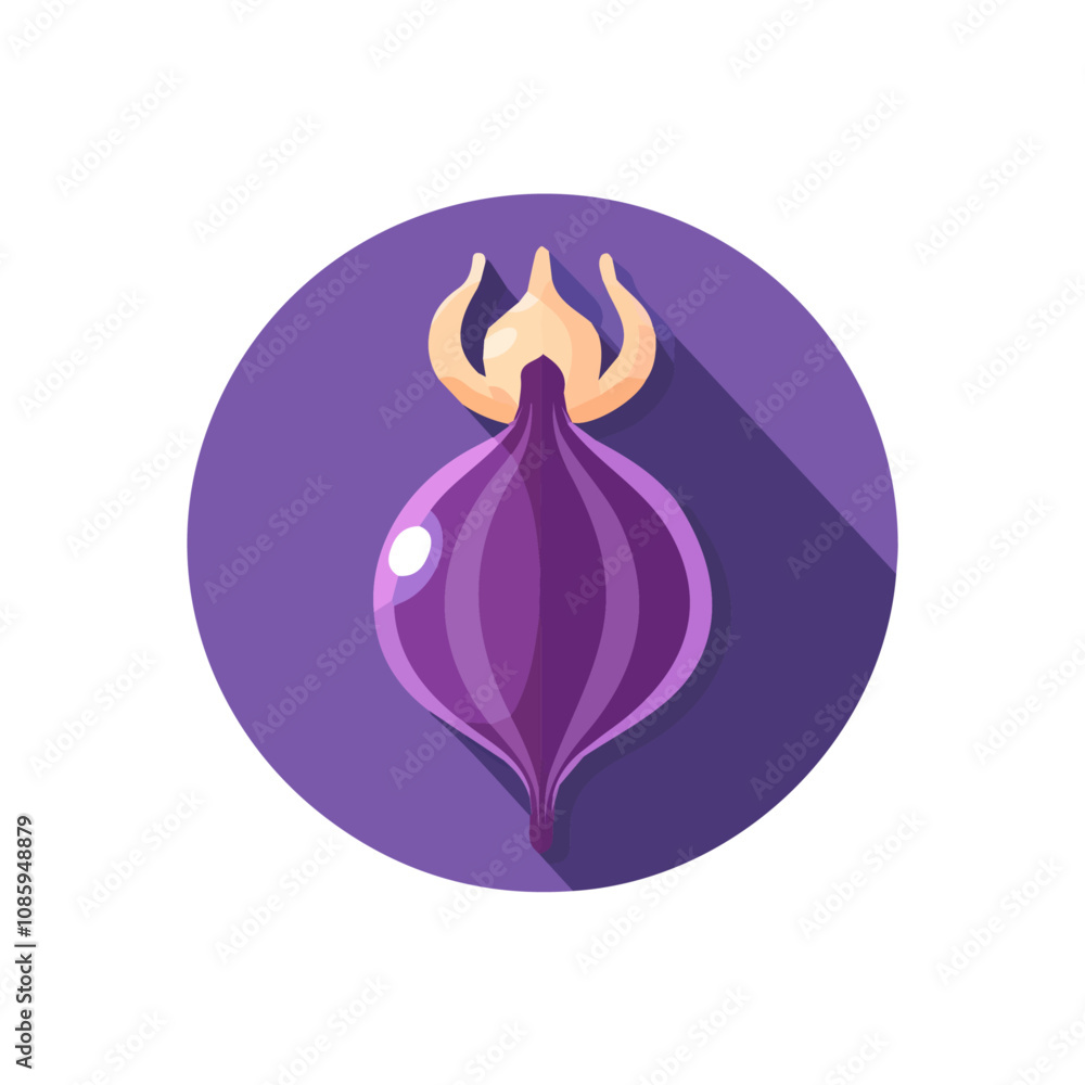 Simple 2D purple onion motion graphic flat-design vector animation style, in white background, flat design, animation design, vector, flat design, animation design, flat 2D design Simple 2D purple onion motion graphic flat-design vector animation style, in white background, flat design, animation design, vector, flat design, animation design, flat 2D design
