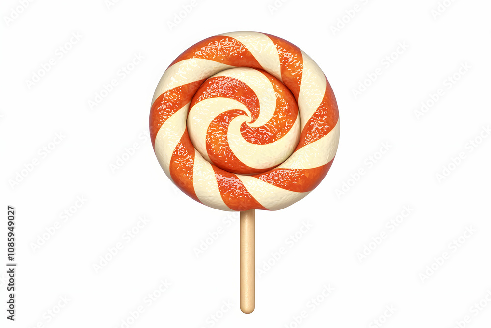 Vibrant Swirled Lollipop on White Background, Perfect for Sweet Treat Concepts, Candy Imagery, and Fun Colorful Designs for Various Creative Projects Vibrant Swirled Lollipop on White Background, Perfect for Sweet Treat Concepts, Candy Imagery, and Fun Colorful Designs for Various Creative Projects