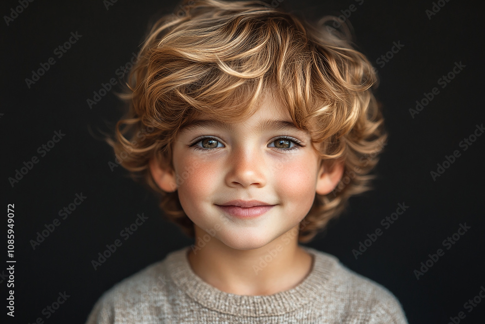 portrait of an white little boy with a smile portrait of an white little boy with a smile