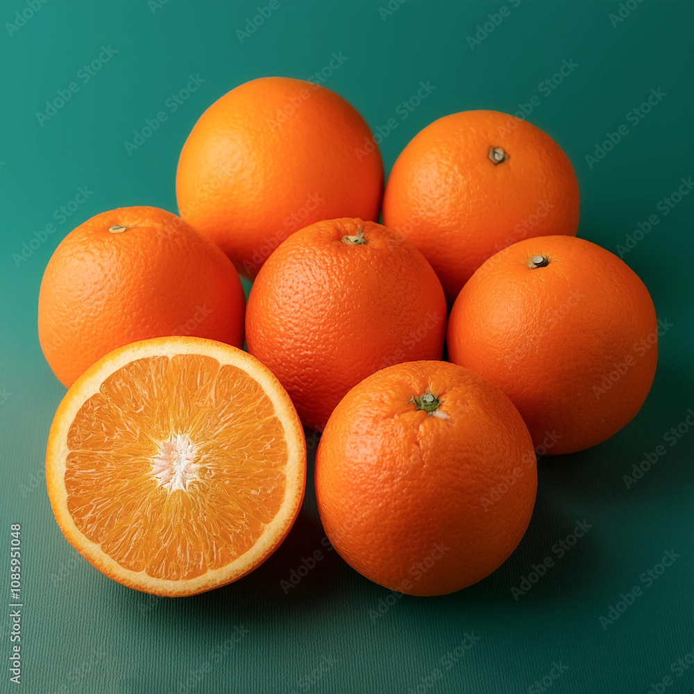 Oranges set against a clean background Oranges set against a clean background