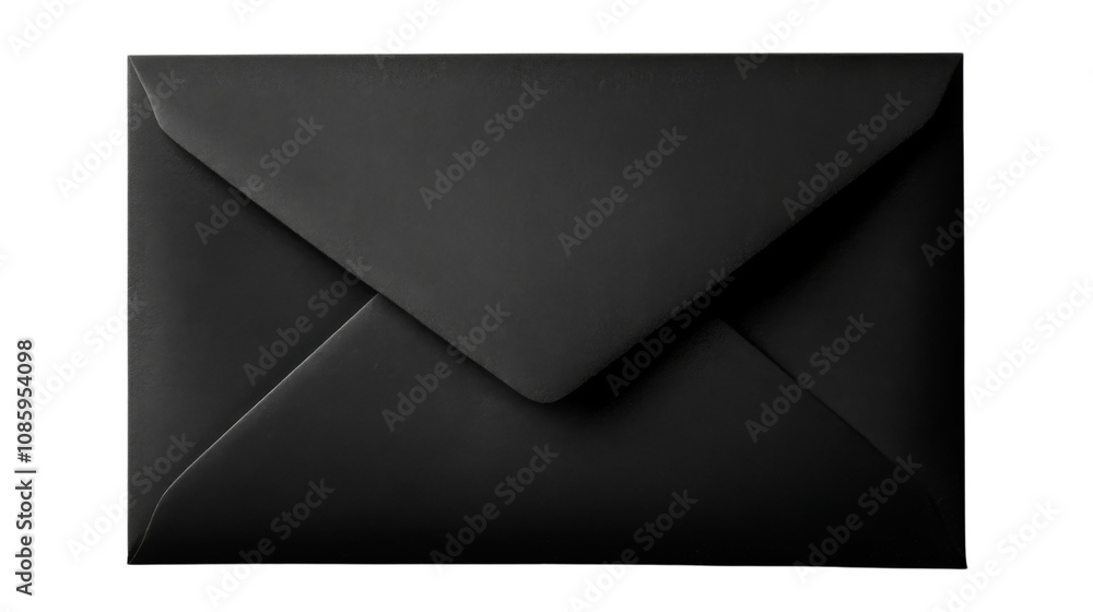 Black envelope transparent background Black envelope transparent background