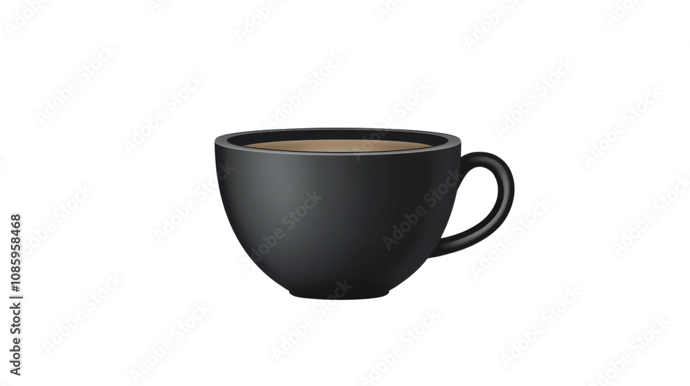 Black coffee cup transparent background Black coffee cup transparent background