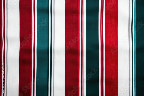Free Download Christmas pattern stripes and minimalist, A vibrant fabric featuring alternating red, green, and white stripes, evoking a festive and cozy atmosphere. - GFXLoad