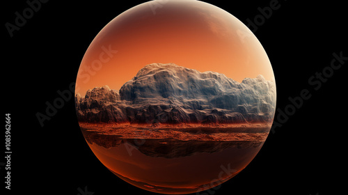 a close up image of mars