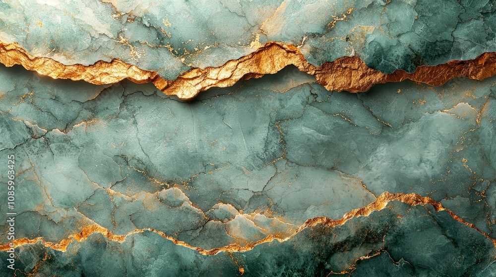 A textured surface resembling marbled stone with golden veins. A textured surface resembling marbled stone with golden veins.
