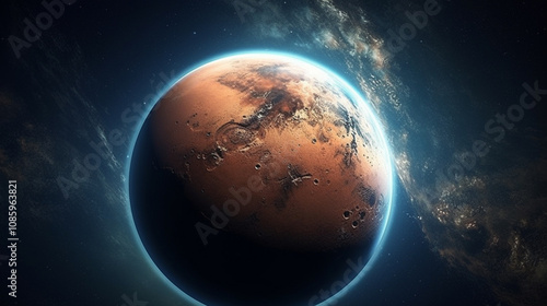 a close up image of mars