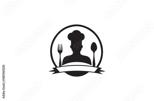 food silhouette vector outline art illustration logo design