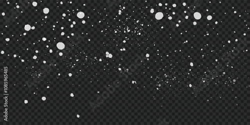 white snow falling in winter season, material for designs