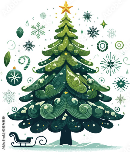 cristmas tree vector