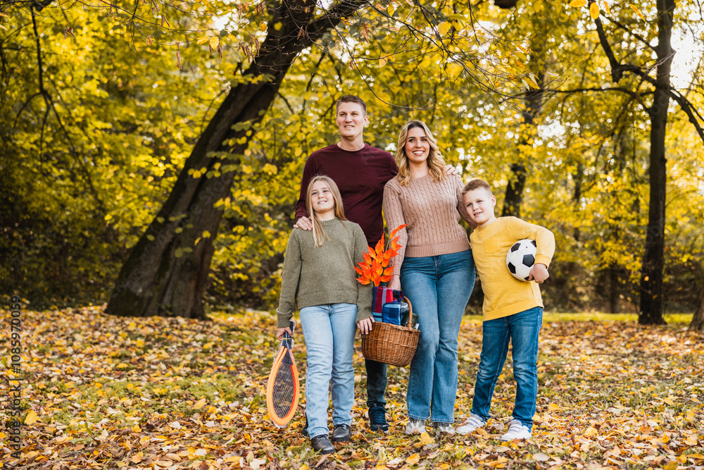 Fototapeta premium Family In Park