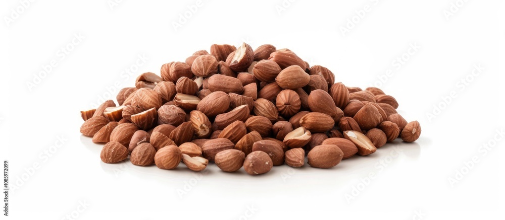 Peanuts in Shell on White Background Peanuts in Shell on White Background
