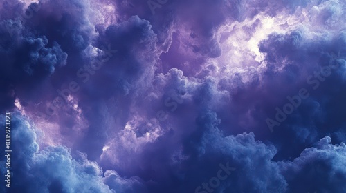 Indigo Smoke Clouds with Silver Edges: Dramatic Side Lighting Creates a High-End Nightclub Atmosphere. Rich Color Saturation & Dynamic Shadows. High-Resolution Background.