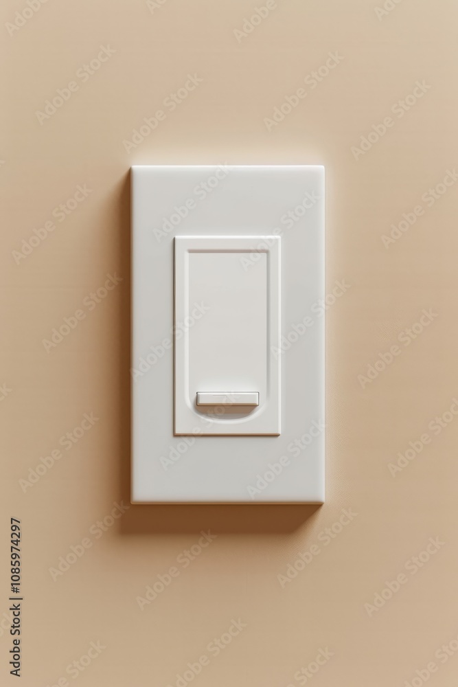Light switch mockup feature minimalist design home interior isolated view Light switch mockup feature minimalist design home interior isolated view