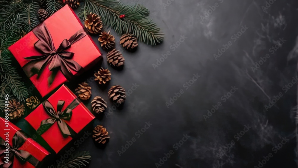 christmas background with christmas gifts christmas background with christmas gifts