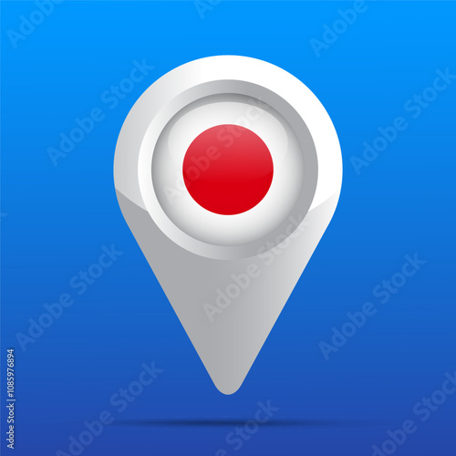 Japan Flag Map Icon. Glossy icon. 3D Free Download Japan Flag Map Icon. Glossy icon. 3D - GFXLoad