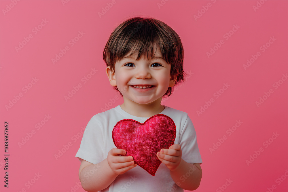 Little boy over isolated colorful background holding a gift Little boy over isolated colorful background holding a gift