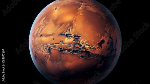 a close up image of mars