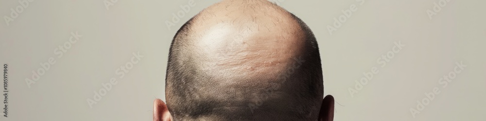 Fototapeta premium a man with a bald head.