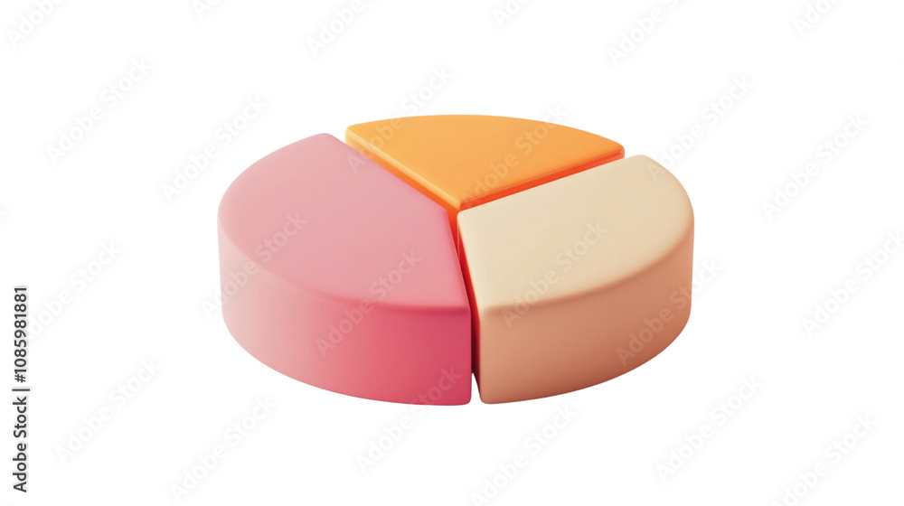 3D pie chart icon transparent background 3D pie chart icon transparent background