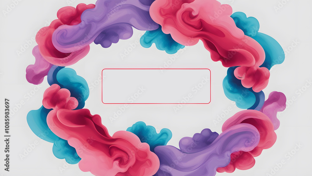 Fototapeta premium Splash of bright colors with copy space for your text or ads.