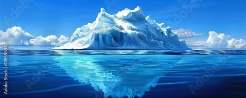 Wallpaper Mural iceberg in the ocean. Torontodigital.ca