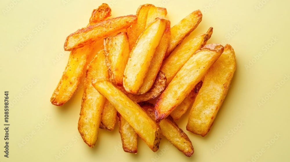Golden Crispy French Fries with Crunchy Texture Golden Crispy French Fries with Crunchy Texture