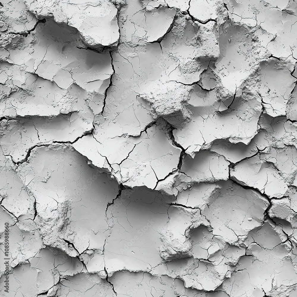 Cracked grey texture with abstract dry earth pattern. Cracked grey texture with abstract dry earth pattern.