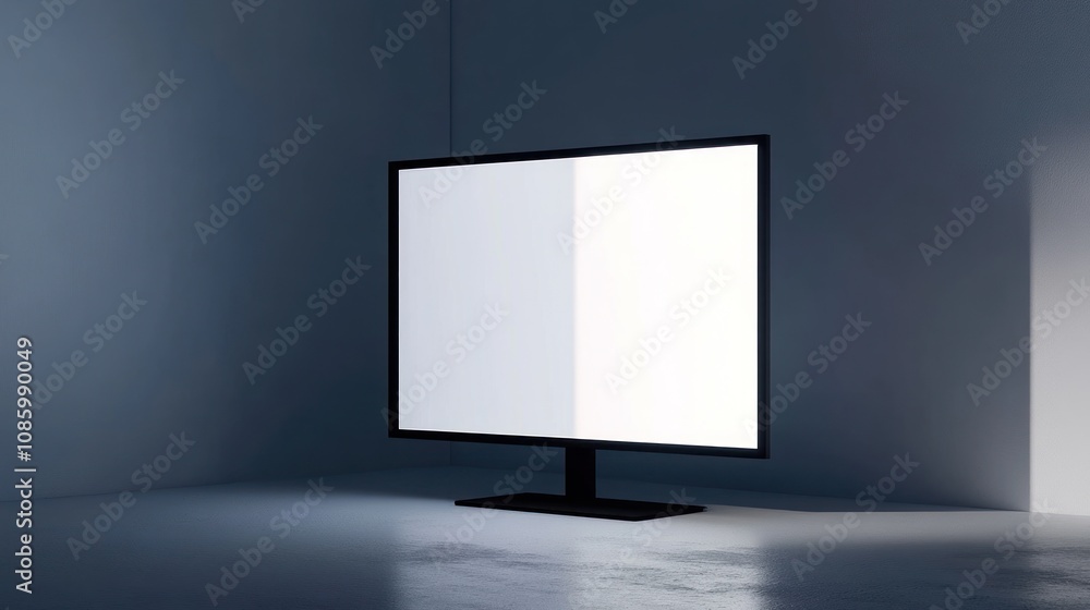 Blank Television Screen Mockup Blank Television Screen Mockup