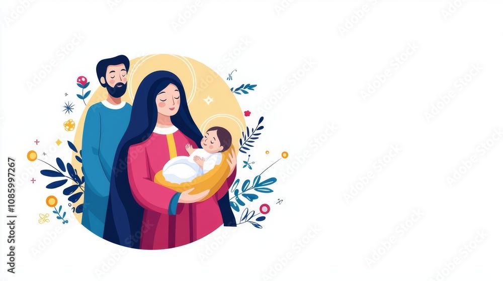 A family portrait with parents and baby. A family portrait with parents and baby.