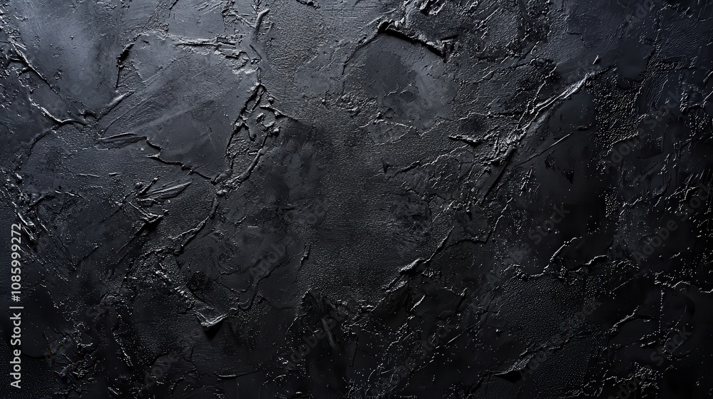 Scary dark walls with slightly light black concrete cement texture for background Scary dark walls with slightly light black concrete cement texture for background