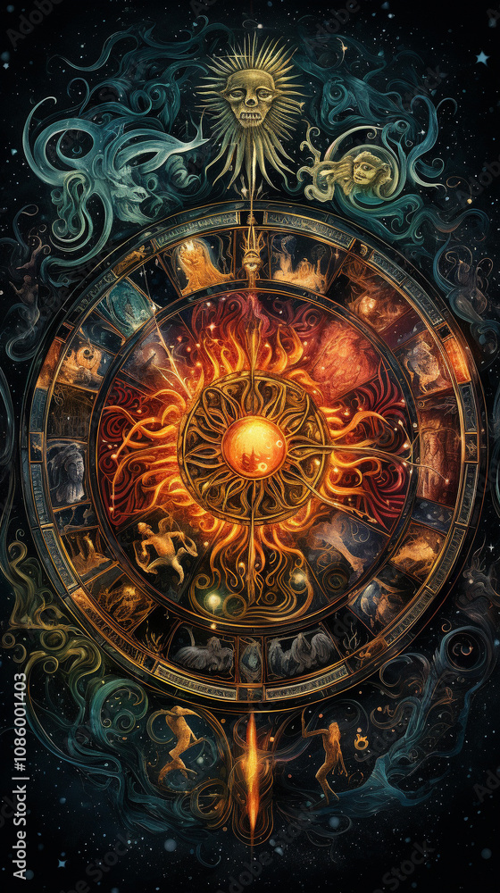 Fototapeta premium zodiac sign design
