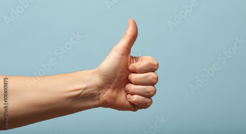 hand showing thumbs up