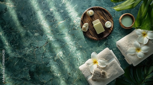 Spa still life, showcasing relaxation and wellness