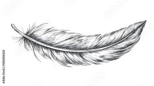 Animal feather transparent background