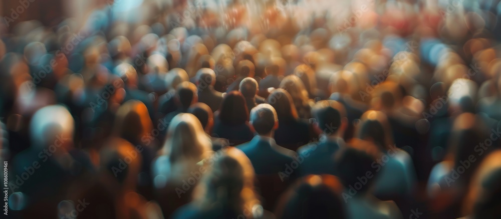 Obraz premium Abstract Blur Audience in Conference Room High Quality Free Stock Photo