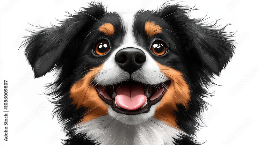 A delightful cartoon portrait of a friendly dog, filled with joy and charm, showcasing its playful personality in a vibrant and inviting style. A delightful cartoon portrait of a friendly dog, filled with joy and charm, showcasing its playful personality in a vibrant and inviting style.
