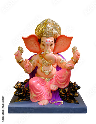 Lord Ganesha on beautiful background, Ganpati festival, Ganpati photo