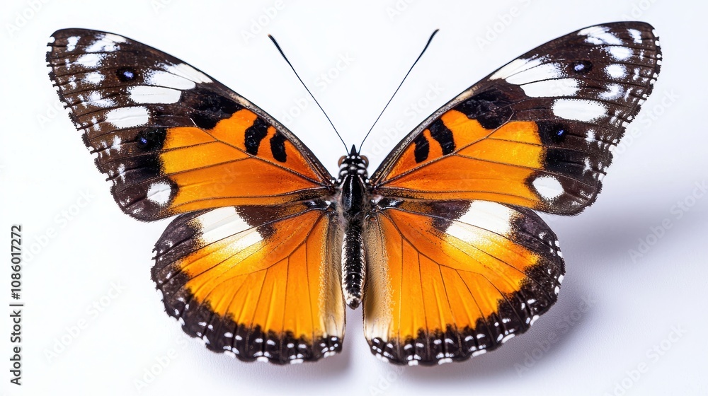 Fototapeta premium Beautiful butterfly isolated on a white background