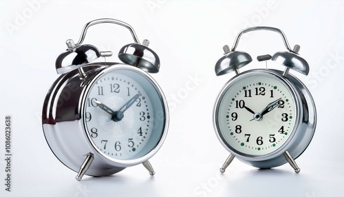 alarm clock on white