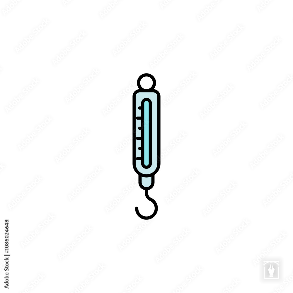 Spring Scale icon. Spring Scale Symbol sign for mobile concept and web design. Vector icon, Logo illustration, Vector graphics Spring Scale icon. Spring Scale Symbol sign for mobile concept and web design. Vector icon, Logo illustration, Vector graphics