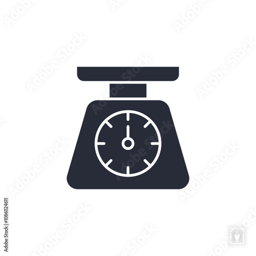 Scale icon. Scale Symbol sign for mobile concept and web design. Vector icon, Logo illustration, Vector graphics