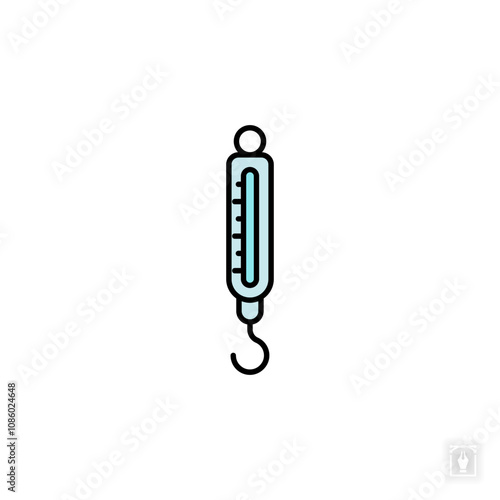 Spring Scale icon. Spring Scale Symbol sign for mobile concept and web design. Vector icon, Logo illustration, Vector graphics