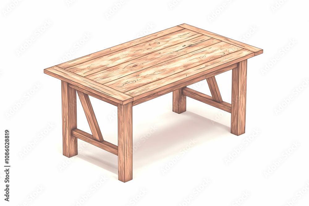 Wooden Dining Table in Rustic Style with Detailed Grain Texture Ideal for Interior Design Projects and Home Decor Inspirations Wooden Dining Table in Rustic Style with Detailed Grain Texture Ideal for Interior Design Projects and Home Decor Inspirations