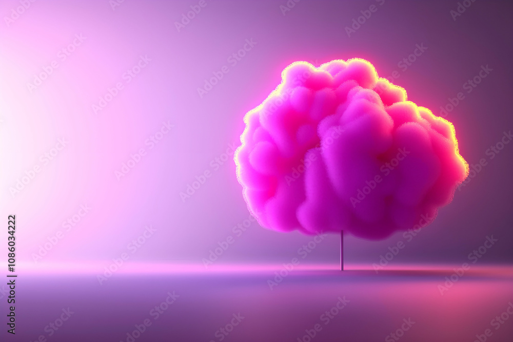 Vibrant Pink Abstract Cloud Tree in Soft Gradient Background Creating a Surreal and Dreamy Atmosphere Suitable for Creative and Artistic Projects Vibrant Pink Abstract Cloud Tree in Soft Gradient Background Creating a Surreal and Dreamy Atmosphere Suitable for Creative and Artistic Projects