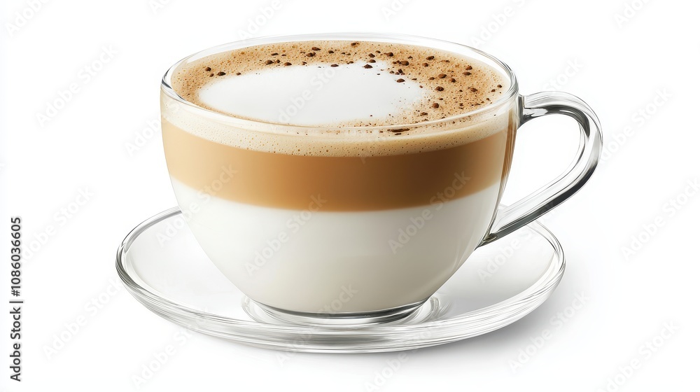 Cup of coffee latte isolated on white background with clipping path Cup of coffee latte isolated on white background with clipping path