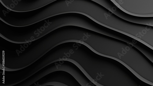 Simple black gradient abstract background for product or text backdrop design