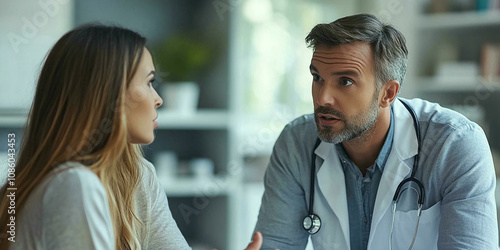 Psychologist Counseling: Talking to Woman Patient About Depression and Trauma