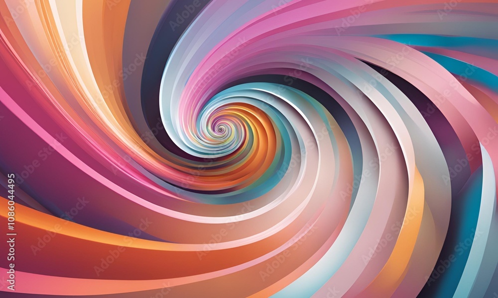 Abstract Spiral Design using soft color transitions. Abstract Spiral Design using soft color transitions.