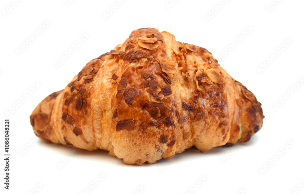 Fresh and tasty croissant over white background Fresh and tasty croissant over white background