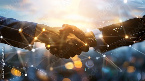 Wallpaper Mural Image of business growth featuring market expansion and strategic partnerships Highlight themes of digital transformation and product diversification Torontodigital.ca